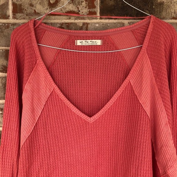 NEW Free People Santa Clara Slouchy Thermal Top S - Picture 11 of 15